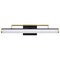 Nuvo Solano Medium Vanity LED Black and Brushed Brass White Acrylic Lens 62/1538 - alternate 5